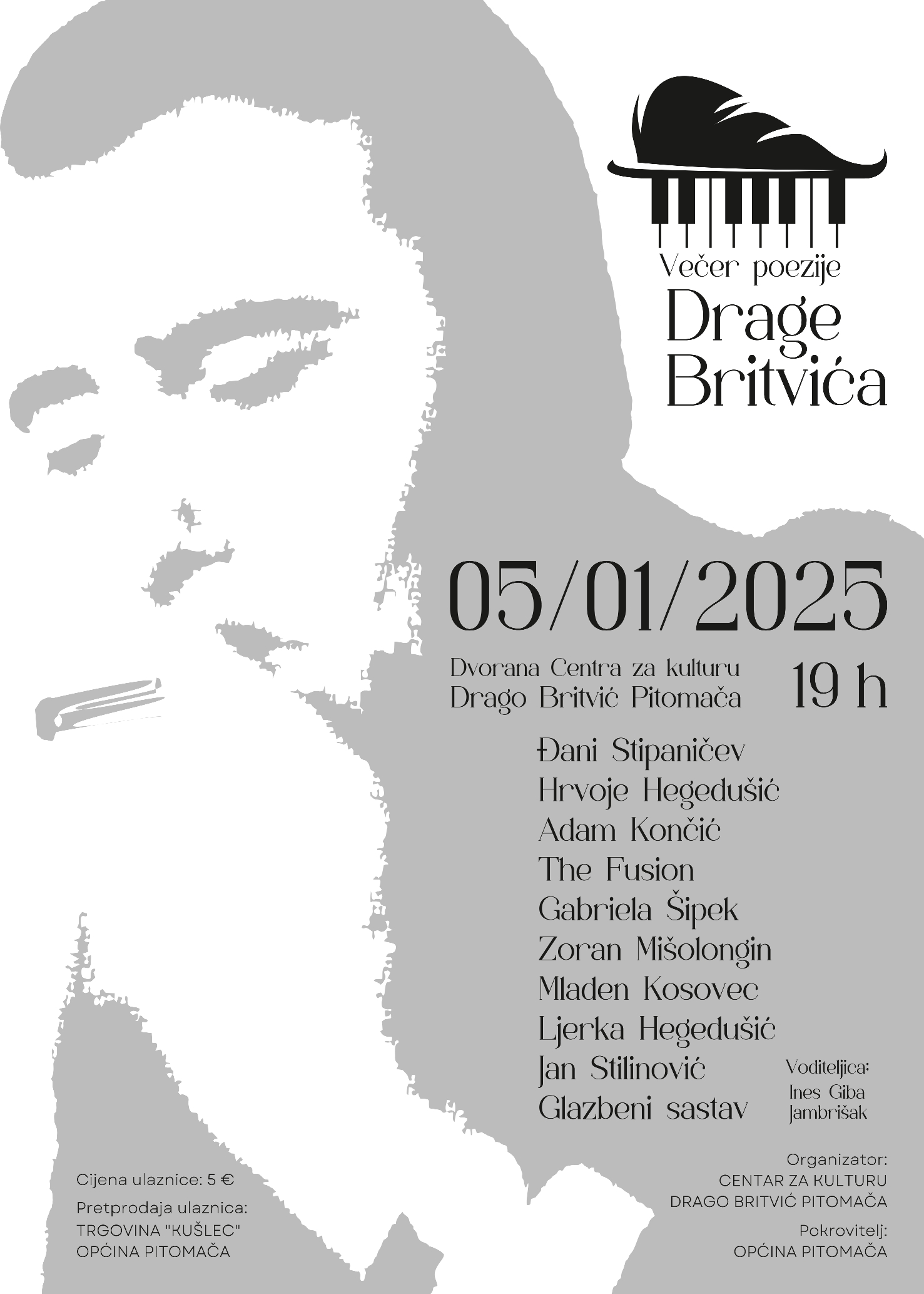 VECER POEZIJE DRAGE BRITVICA 2025 B2 PLAKAT page 0001