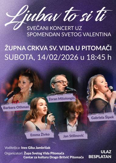 LJUBAV TO SI TI KONCERT 2026 B2 PLAKAT