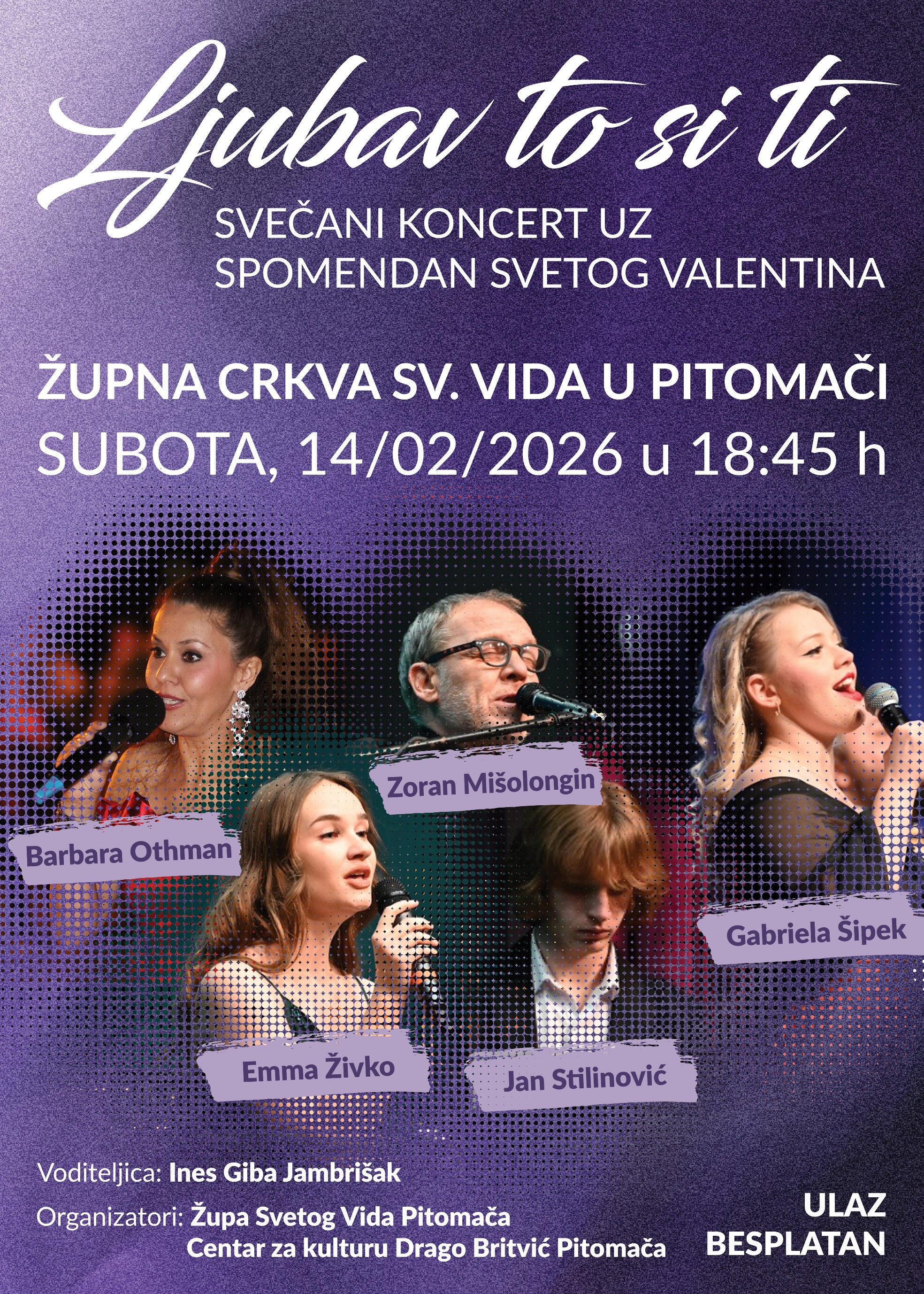 LJUBAV TO SI TI KONCERT 2026 B2 PLAKAT