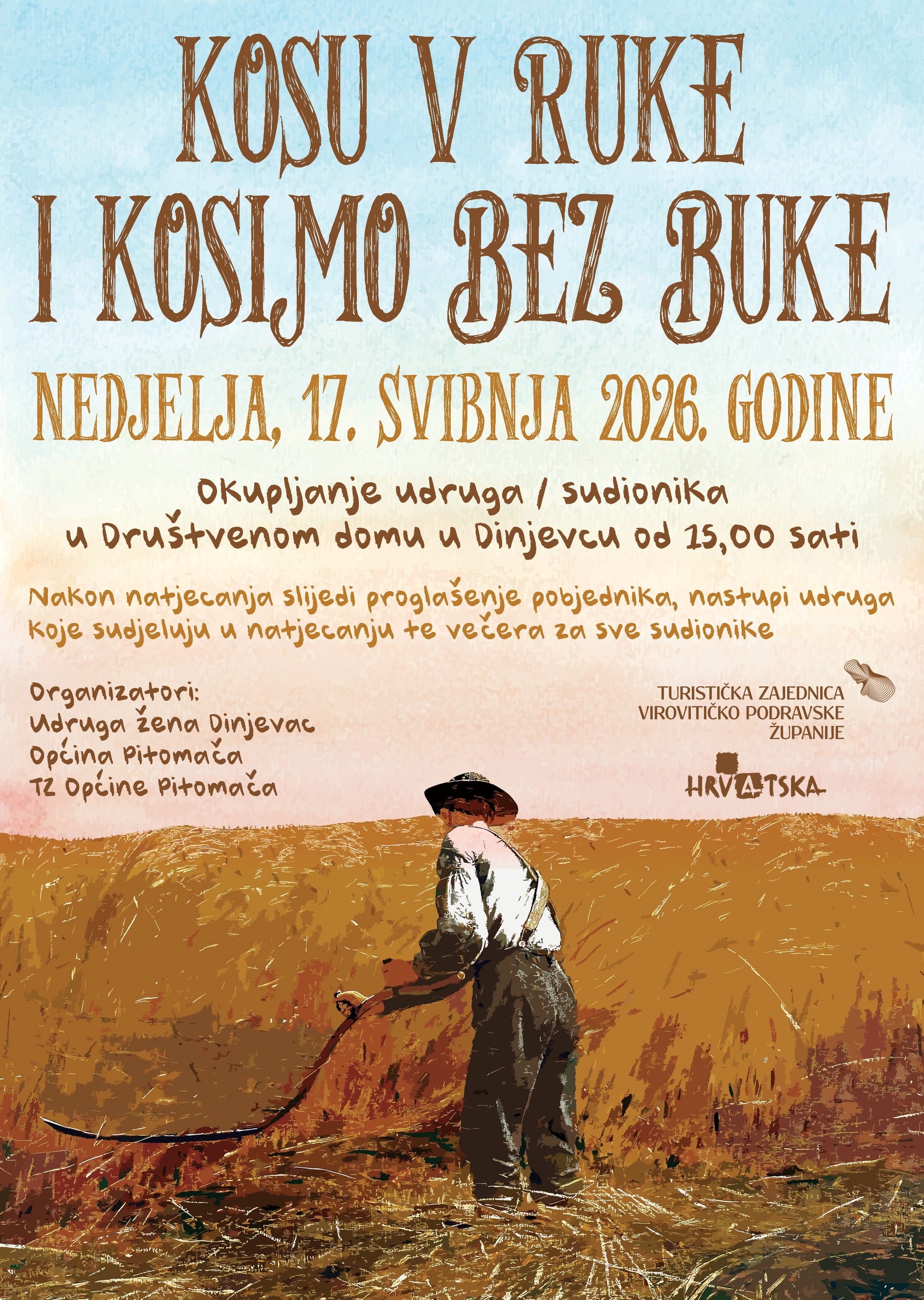 KOSU V RUKE I KOSIMO BEZ BUKE 2026 PLAKAT SRA3