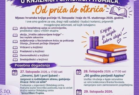 MJESEC HRVATSKE KNJIGE 2026. - OD PRIČA DO OTKRIĆA 30